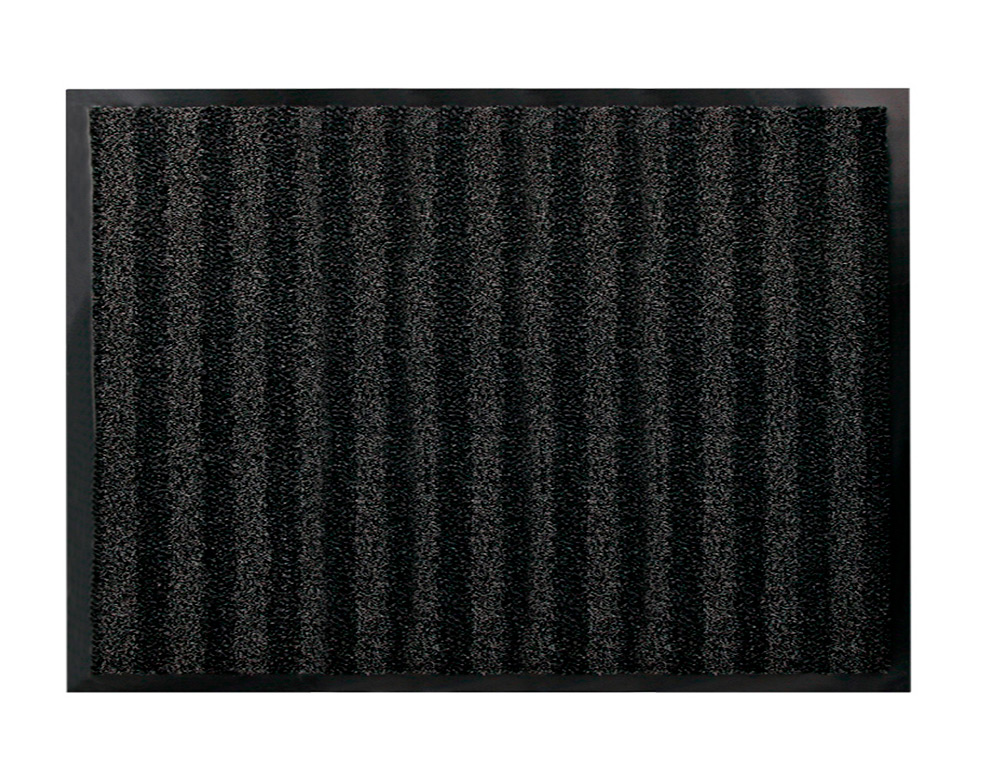 TAPIS SOL Q-CONNECT PREMIUM POUR INTERIEUR ANTIDERAPANT   FIBRE POLYPROPYLENE ET FEUTRE 90X150CM COLORIS GRIS