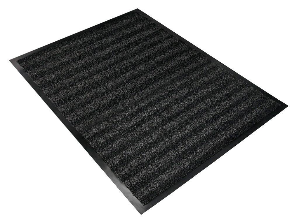 TAPIS SOL Q-CONNECT PREMIUM POUR INTERIEUR ANTIDERAPANT   FIBRE POLYPROPYLENE ET FEUTRE 90X150CM COLORIS GRIS