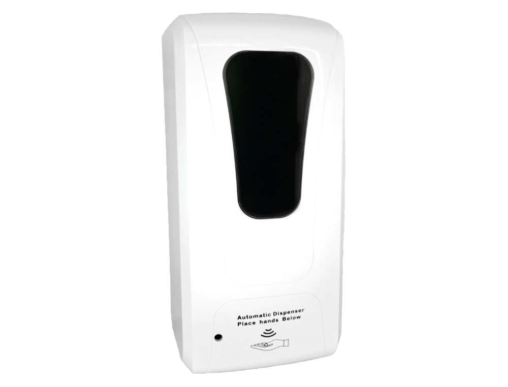 DISTRIBUTEUR GEL ET SAVON Q-CONNECT AUTOMATIQUE CAPTEUR ET SUPPORT METALLIQUE HAUTEUR 152CM CAPACITE 1000ML BLANC