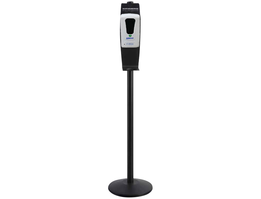 DISTRIBUTEUR GEL ET SAVON Q-CONNECT AUTOMATIQUE CAPTEUR ET SUPPORT METALLIQUE HAUTEUR 152CM CAPACITE 1000ML BLANC