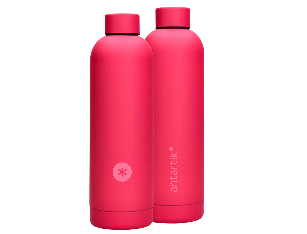 PRESENTOIR ANTARTIK BOUTEILLE ISOTHERME ACIER INOXYDABLE SANS BPA 500ML COLORIS ASSORTIS 8 UNITES