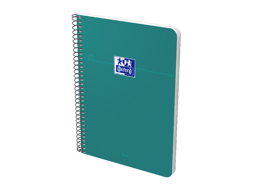 CAHIER OXFORD SMART SPIRALE 4 TROUS 230X297MM 160 PAGES OPTIK PAPER 5X5 COLORIS PASTEL ASSORTIS LOT 20 UNITES
