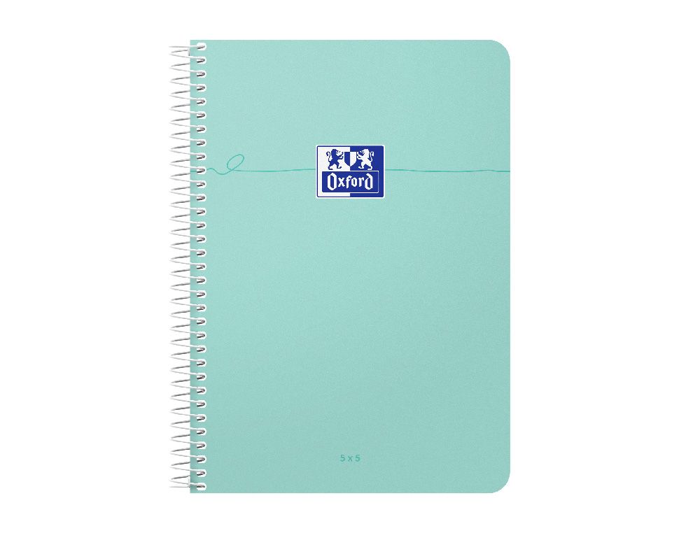 CARNET OXFORD SMART SPIRALE 105X148MM 100 PAGES OPTIK PAPER 5X5 COLORIS PASTEL ASSORTIS LOT 20 UNITES