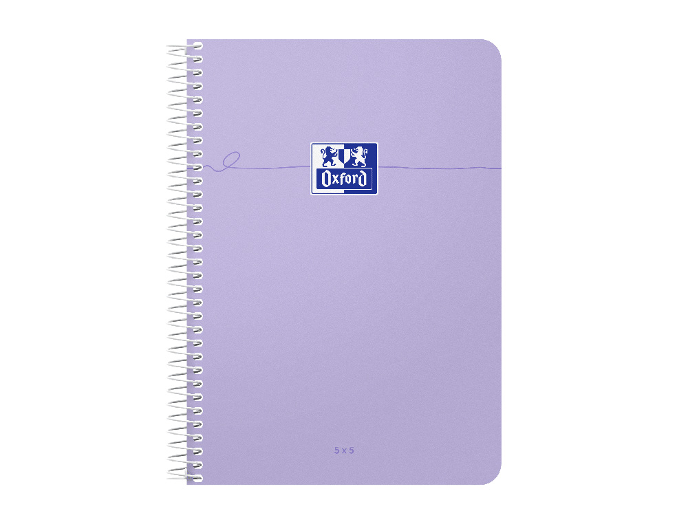 CARNET OXFORD SMART SPIRALE 105X148MM 100 PAGES OPTIK PAPER 5X5 COLORIS PASTEL ASSORTIS LOT 20 UNITES