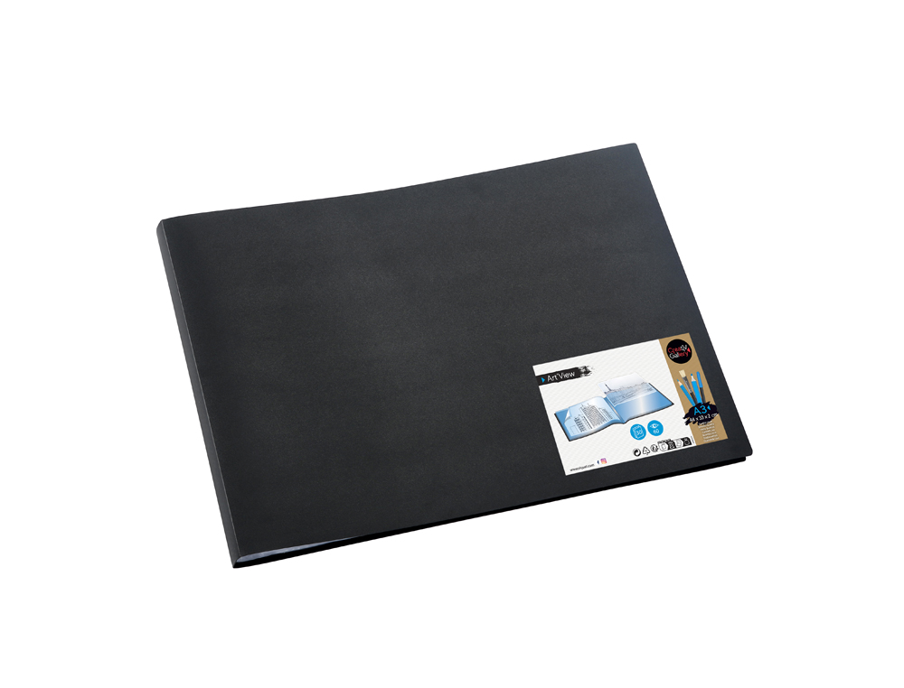 PORTE-VUES VIQUEL ART'VIEW PP CREATIV'GALLERY A3 FORMAT     PAYSAGE 60 VUES COLORIS NOIR