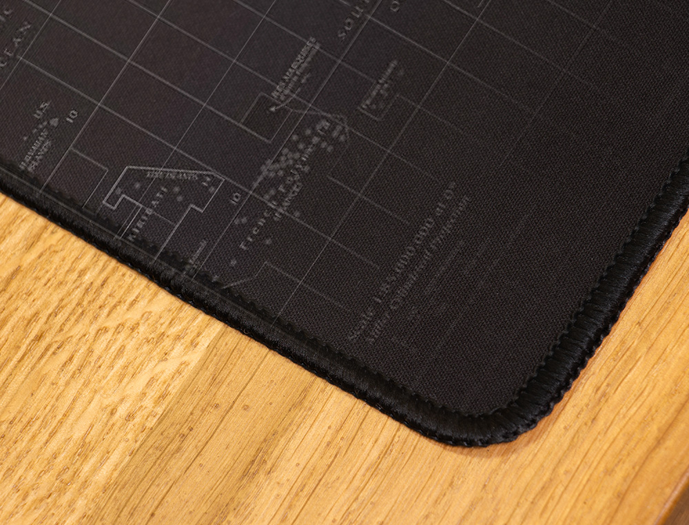 TAPIS SOURIS Q-CONNECT XXL 900X400MM COLORIS NOIR AVEC   DESIGN CARTE DU MONDE