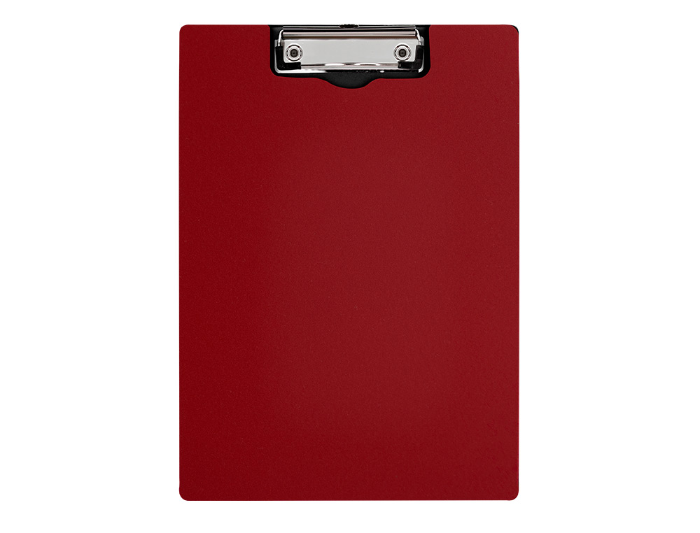 PORTE-BLOC Q-CONNECT MINICLIP SUPERIEUR DIN A4 PLASTIQUE    50% RECYCLE EPAISSEUR 2,1MM   COLORIS ROUGE