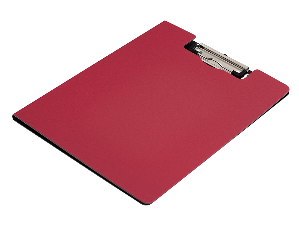 PORTE-BLOC Q-CONNECT MINICLIP SUPERIEUR DIN A4 PLASTIQUE    50% RECYCLE EPAISSEUR 2,1MM   COLORIS ROUGE