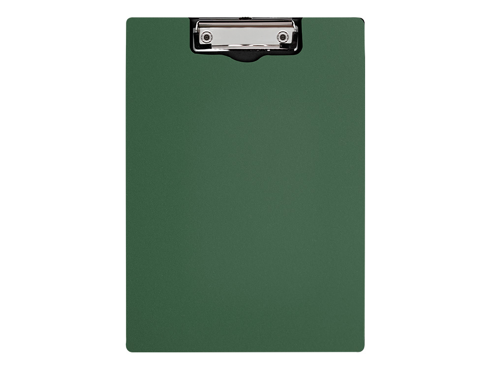 PORTE-BLOC Q-CONNECT MINICLIP SUPERIEUR DIN A4 PLASTIQUE    50% RECYCLE EPAISSEUR 2,1MM   COLORIS VERT OLIVE