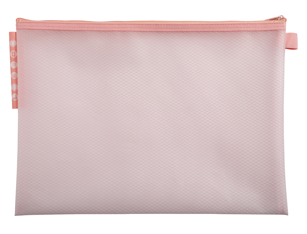 POCHETTE ZIP EXACOMPTA EVA A4 CHROMALINE COLORIS PASTEL ASSORTIS