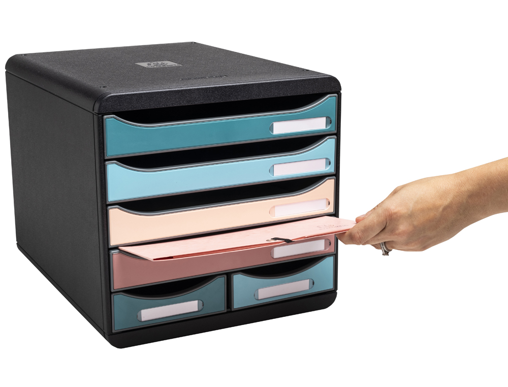 MODULE CLASSEMENT EXACOMPTA BIG BOX MAXI SKANDI 6 TIROIRS COLORIS ASSORTIS