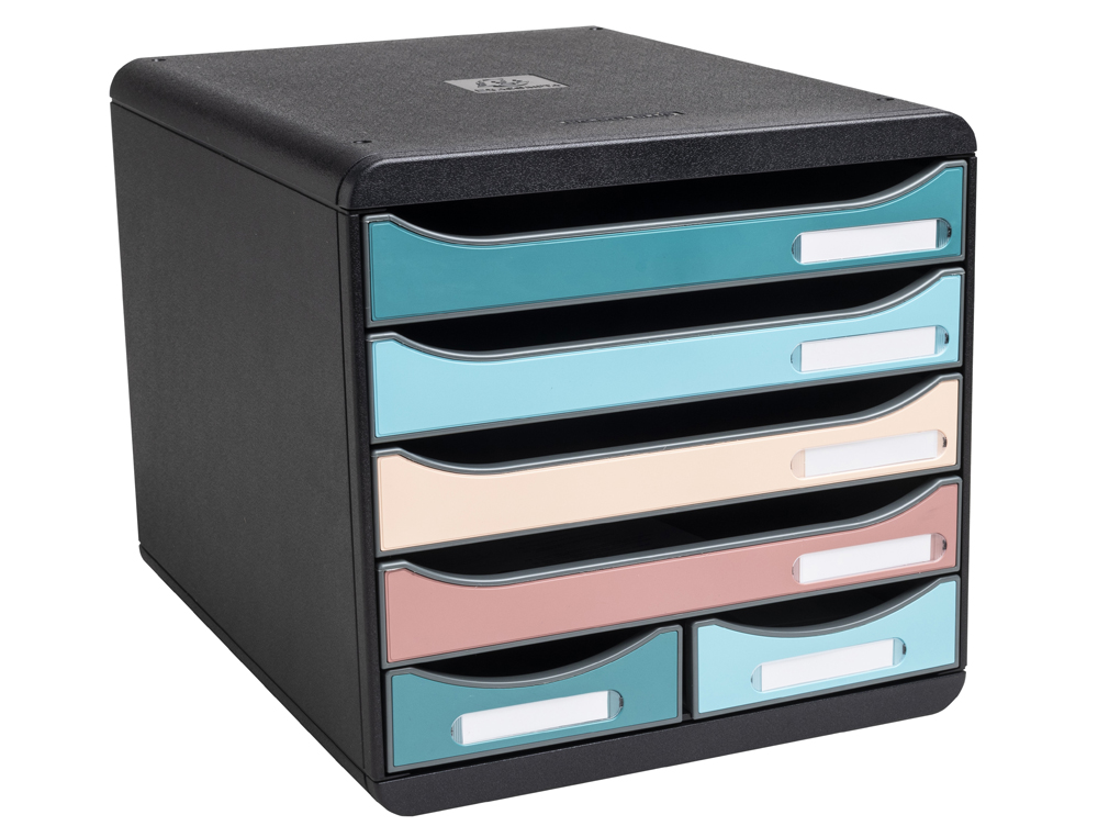 MODULE CLASSEMENT EXACOMPTA BIG BOX MAXI SKANDI 6 TIROIRS COLORIS ASSORTIS