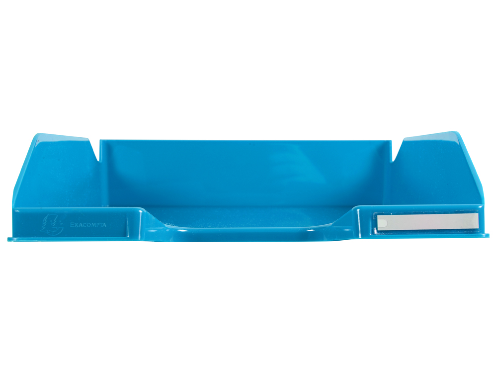 CORBEILLE COURRIER EXACOMPTA MIDI-COMBO IDERAMA SUPERPOSABLE VERTICALE/ESCALIER COLORIS TURQUOISE BRILLANT