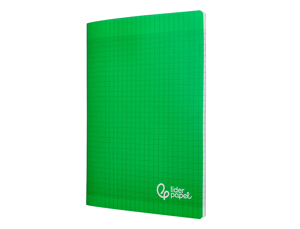 CAHIER PIQURE LIDERPAPEL COUVERTURE PP 210X297MM 96P SEYES COLORIS VERT