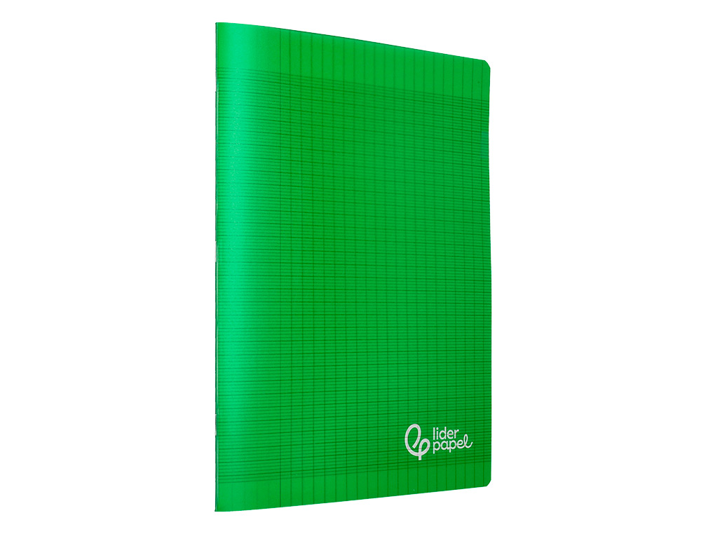 CAHIER PIQURE LIDERPAPEL COUVERTURE PP 210X297MM 96P SEYES COLORIS VERT