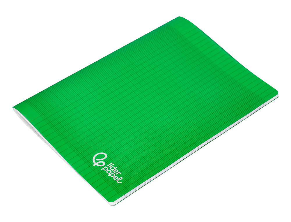 CAHIER PIQURE LIDERPAPEL COUVERTURE PP 210X297MM 96P SEYES COLORIS VERT