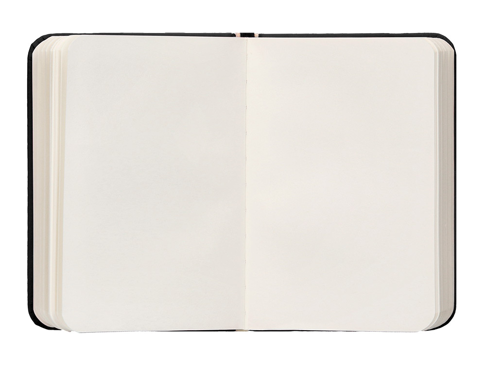 CARNET A7 ANTARTIK NOTES PAPIER UNI IVOIRE COUVERTURE RIGIDE FERMETURE ELASTIQUE 160PAGES 80GR COLORIS NOIR