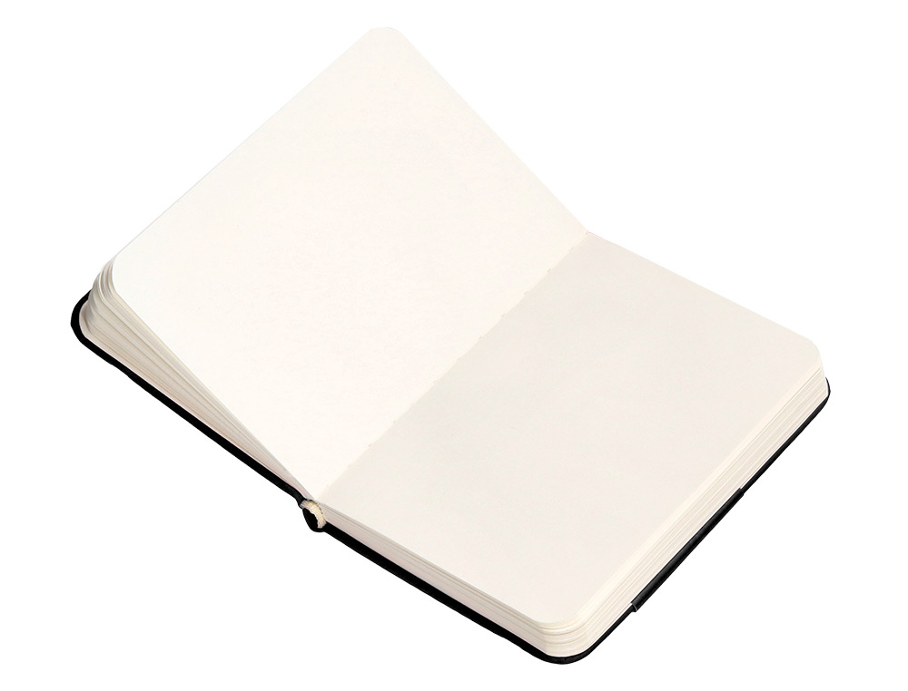 CARNET A7 ANTARTIK NOTES PAPIER UNI IVOIRE COUVERTURE RIGIDE FERMETURE ELASTIQUE 160PAGES 80GR COLORIS NOIR