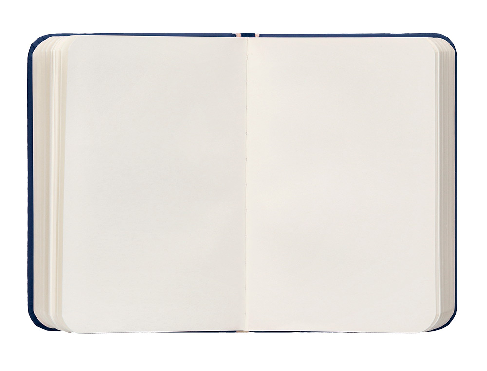 CARNET A7 ANTARTIK NOTES PAPIER UNI IVOIRE COUVERTURE  RIGIDE FERMETURE ELASTIQUE 80 PAGES 80GR COLORIS BLEU MARINE