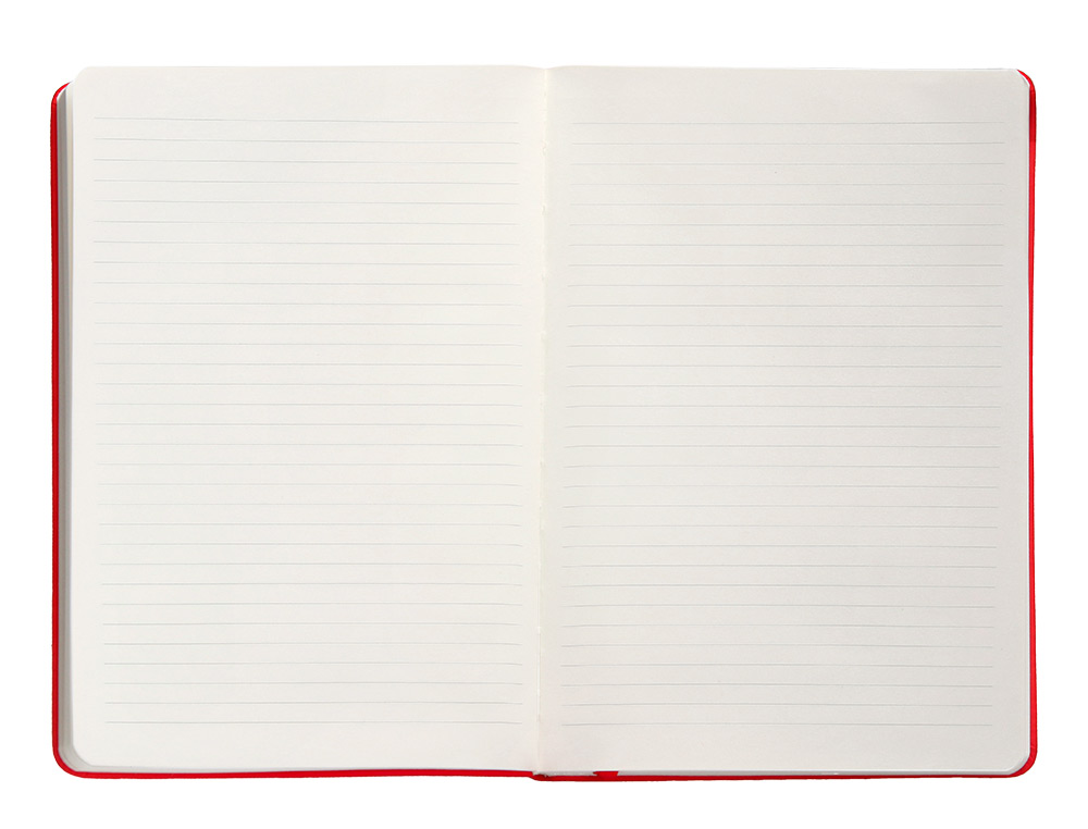 CARNET FERMETURE ELASTIQUE ANTARTIK NOTES COUVERTURE     RIGIDE A5 LIGNE 100 FEUILLES  80GR FSC COLORIS ROUGE