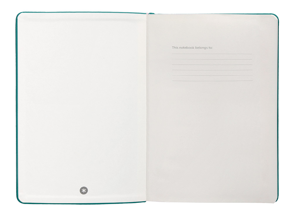 CARNET FERMETURE ELASTIQUE ANTARTIK NOTES COUVERTURE     RIGIDE A5 LIGNE 100 FEUILLES  80GR FSC COLORIS VERT PAON