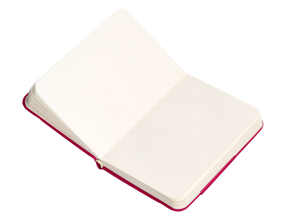 CARNET FERMETURE ELASTIQUE ANTARTIK NOTES COUVERTURE     RIGIDE A7 PAPIER UNI IVOIRE 80FEUILLES 80GR FSC FRAMBOISE