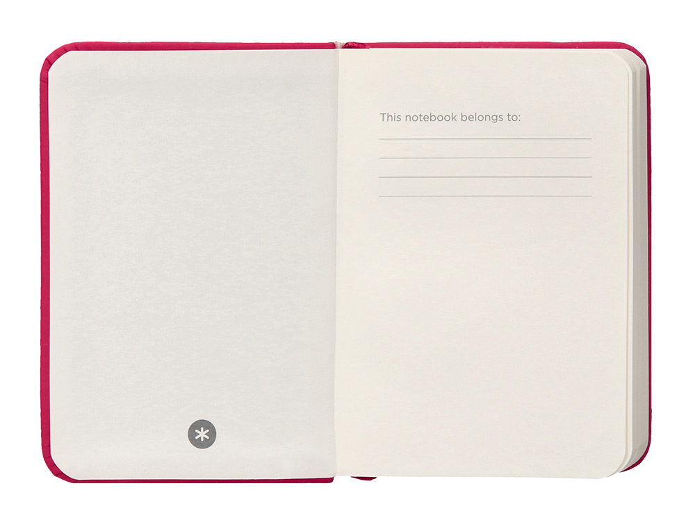 CARNET FERMETURE ELASTIQUE ANTARTIK NOTES COUVERTURE     RIGIDE A7 PAPIER UNI IVOIRE 80FEUILLES 80GR FSC FRAMBOISE