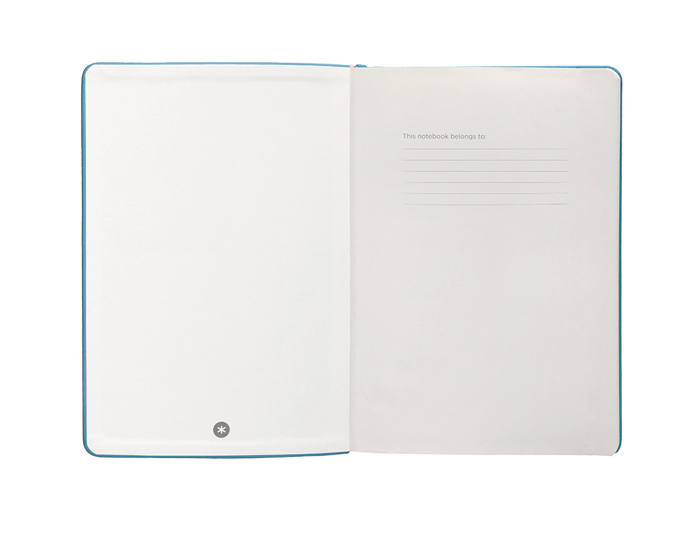 CARNET FERMETURE ELASTIQUE ANTARTIK NOTES COUVERTURE     RIGIDE A4 LIGNE 100 FEUILLES  80GR FSC COLORIS BLEU CIEL