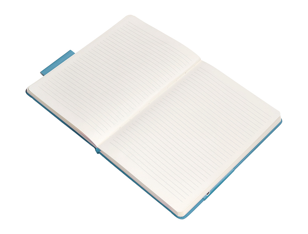 CARNET FERMETURE ELASTIQUE ANTARTIK NOTES COUVERTURE     RIGIDE A4 LIGNE 100 FEUILLES  80GR FSC COLORIS BLEU CIEL