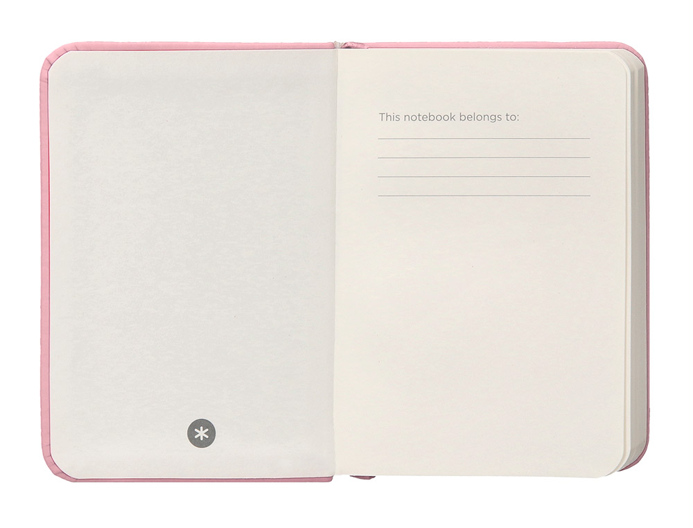 CARNET FERMETURE ELASTIQUE ANTARTIK NOTES COUVERTURE RIGIDE A7 PAPIER UNI IVOIRE 80 FEUILLES 80GR FSC ROSE PASTEL