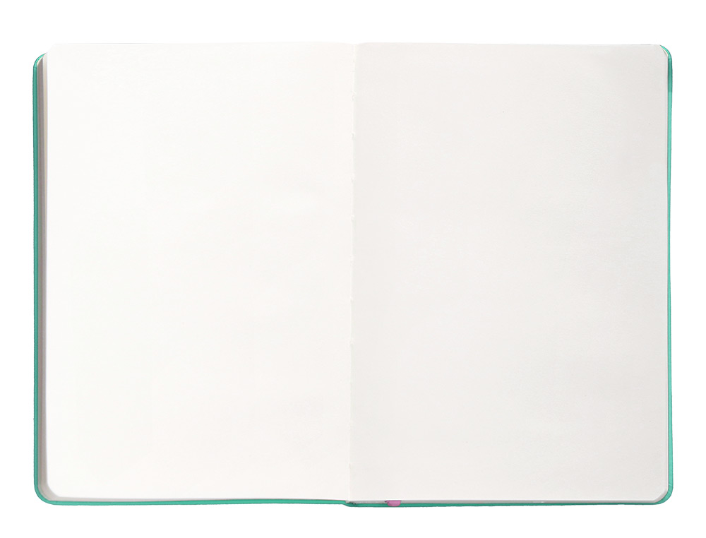 CARNET FERMETURE ELASTIQUE ROSE ANTARTIK NOTES COUVERTURE RIGIDE A5 PAPIER UNI IVOIRE 100 FEUILLES 80GR FSC TURQUOISE