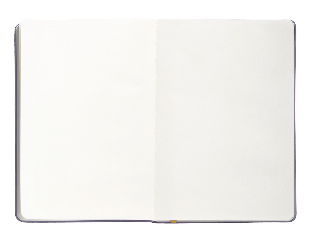 CARNET FERMETURE ELASTIQUE JAUNE ANTARTIK NOTES COUVERTURE RIGIDE A5 PAPIER UNI IVOIRE 100 FEUILLES 80GR FSC LILAS
