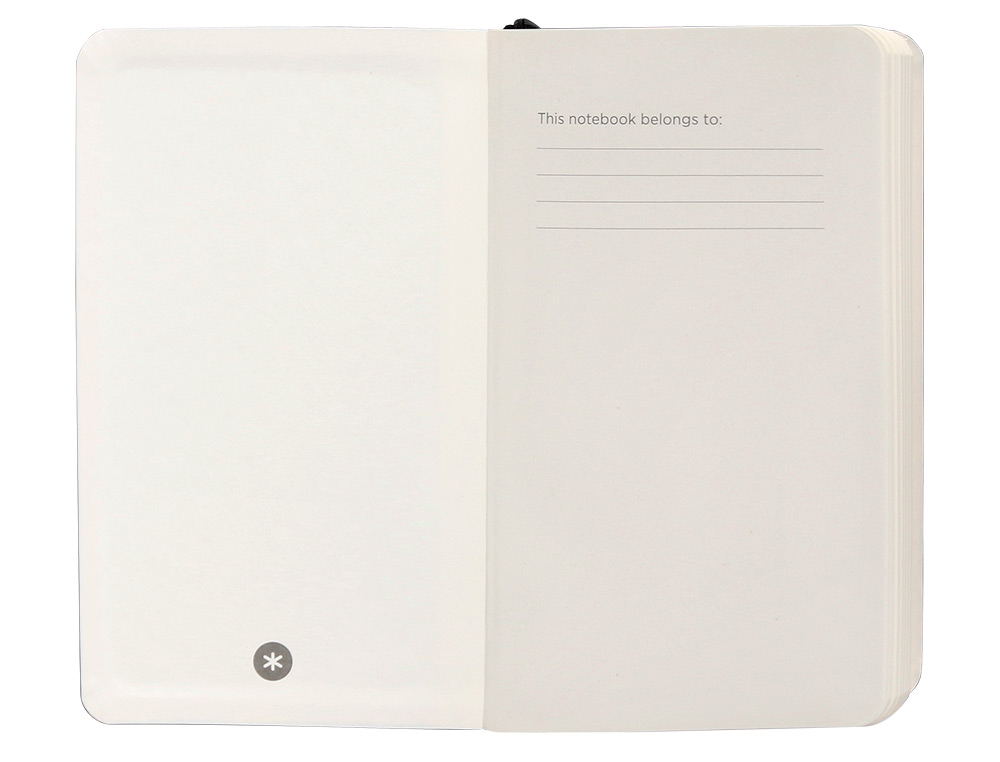 CARNET A6 ANTARTIK NOTES PAPIER UNI IVOIRE COUVERTURE SOUPLE FERMETURE ELASTIQUE 100PAGES 80GR COLORIS NOIR