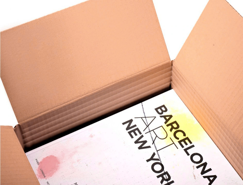 CAISSE AMERICAINE Q-CONNECT ULTRA-RESISTANTE REGLABLE EN  HAUTEUR DOUBLE CANNELURE 7MM  350X325X280MM COLORIS KRAFT