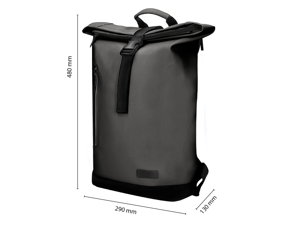 SAC A DOS ANTARTIK ROLL UP WATERPROOF 480X130X280MM      COLORIS GRIS FONCE