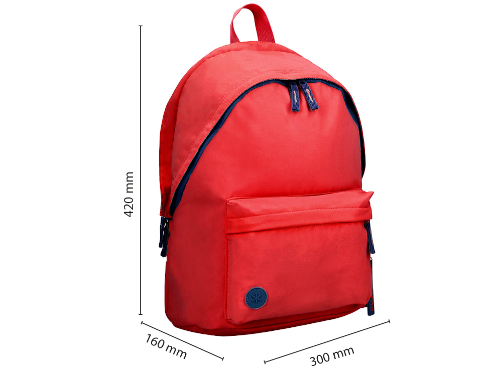 SAC A DOS ANTARTIK 1 COMPARTIMENT MODELE BASIC     PACK 20L 420X160X300MM        COLORIS ROUGE GRENAT