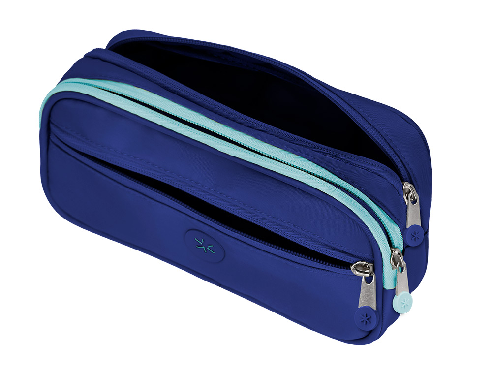 FOURRE-TOUT ANTARTIK RECTANGULAIRE 2 COMPARTIMENTS MODELE FUSION FLEX            100X60X220MM COLORIS BLEU