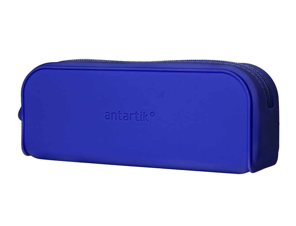 FOURRE-TOUT ANTARTIK RECTANGULAIRE 1 COMPARTIMENT EN SILICONE MODELE PRISMA 185X50X75MM COLORIS BLEU