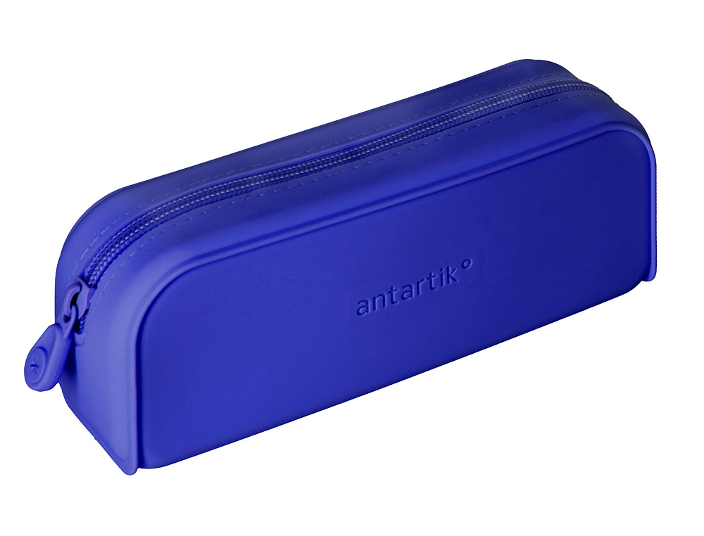 FOURRE-TOUT ANTARTIK RECTANGULAIRE 1 COMPARTIMENT EN SILICONE MODELE PRISMA 185X50X75MM COLORIS BLEU