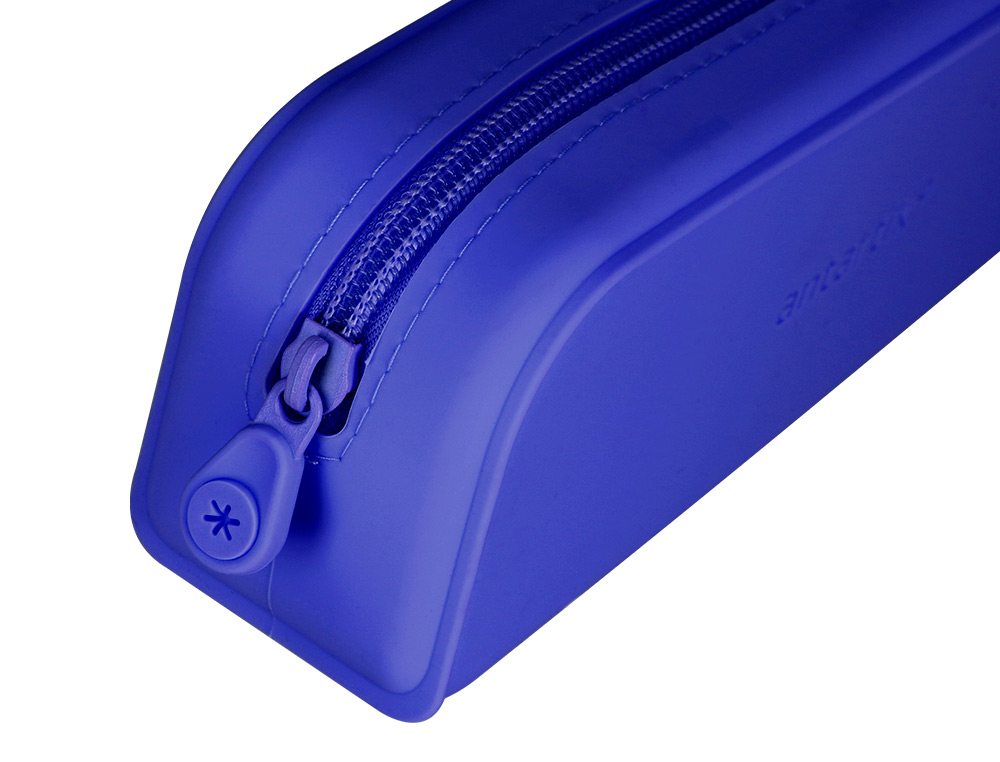 FOURRE-TOUT ANTARTIK RECTANGULAIRE 1 COMPARTIMENT EN SILICONE MODELE PRISMA 185X50X75MM COLORIS BLEU