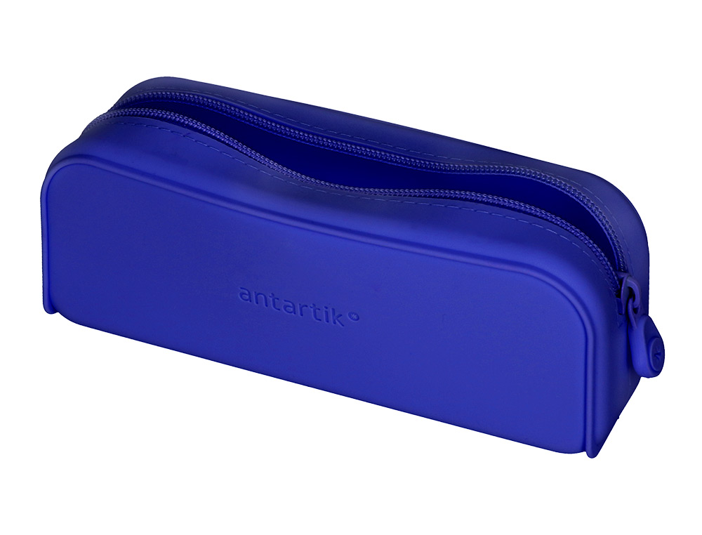 FOURRE-TOUT ANTARTIK RECTANGULAIRE 1 COMPARTIMENT EN SILICONE MODELE PRISMA 185X50X75MM COLORIS BLEU