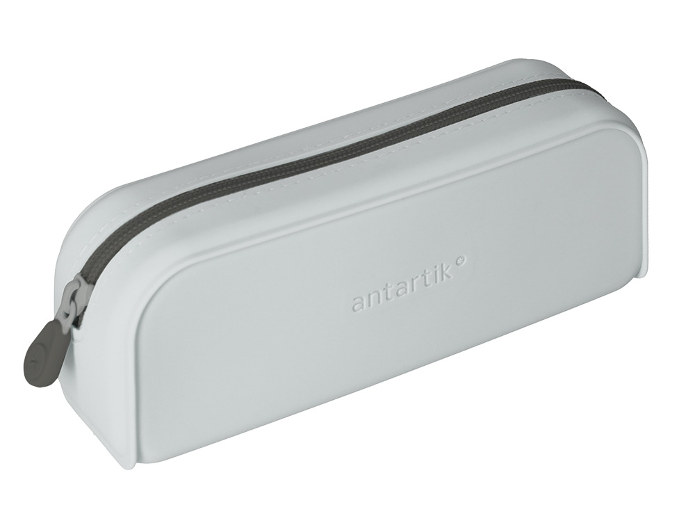 FOURRE-TOUT ANTARTIK RECTANGULAIRE 1 COMPARTIMENT EN SILICONE MODELE PRISMA 185X50X75MM COLORIS GRIS