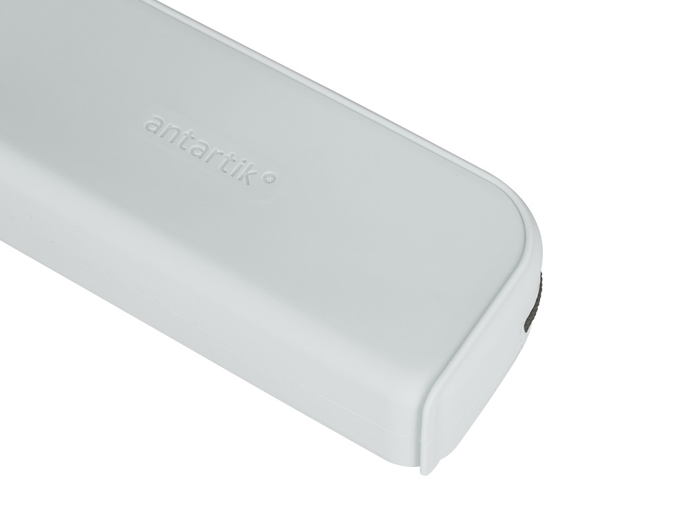 FOURRE-TOUT ANTARTIK RECTANGULAIRE 1 COMPARTIMENT EN SILICONE MODELE PRISMA 185X50X75MM COLORIS GRIS