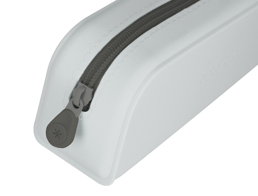 FOURRE-TOUT ANTARTIK RECTANGULAIRE 1 COMPARTIMENT EN SILICONE MODELE PRISMA 185X50X75MM COLORIS GRIS