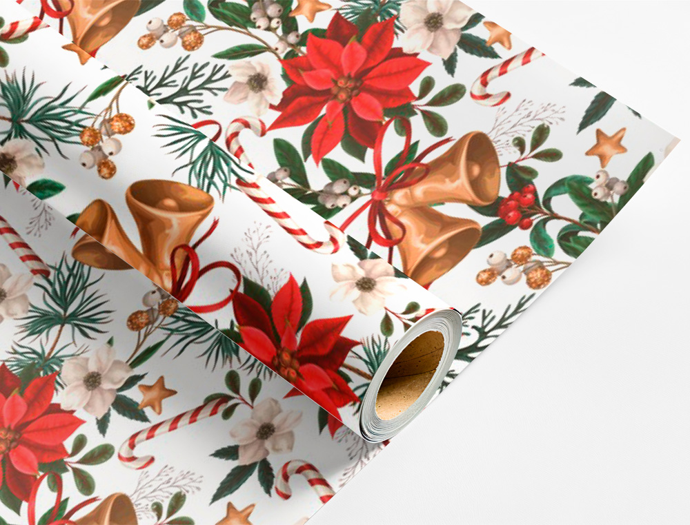 PAPIER CADEAU LIDERPAPEL NOEL ROULEAU 0,70X2M 60G MOTIFS    ASSORTIS C-2024