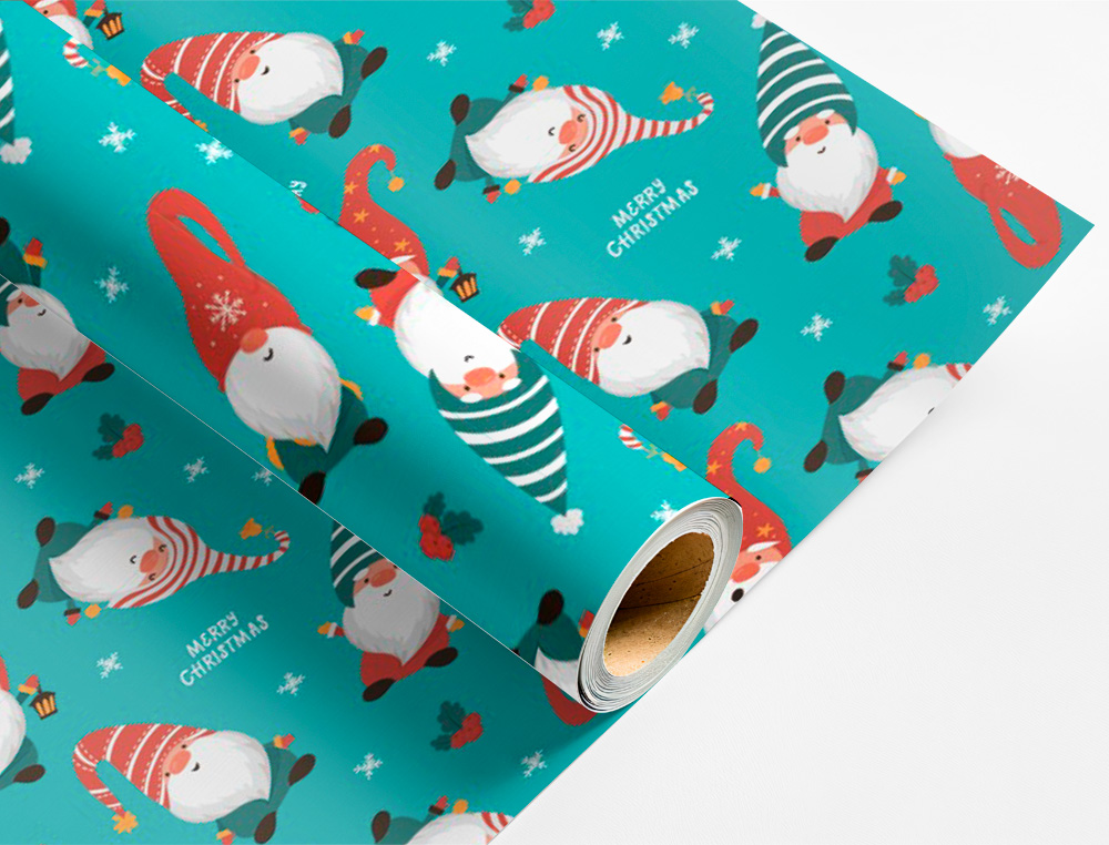 PAPIER CADEAU LIDERPAPEL NOEL ROULEAU 0,70X2M 60G MOTIFS    ASSORTIS C-2024