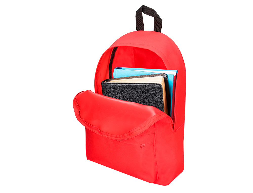 SAC A DOS LIDERPAPEL 1 COMPARTIMENT 40X12,5X30CM     COLORIS ROUGE
