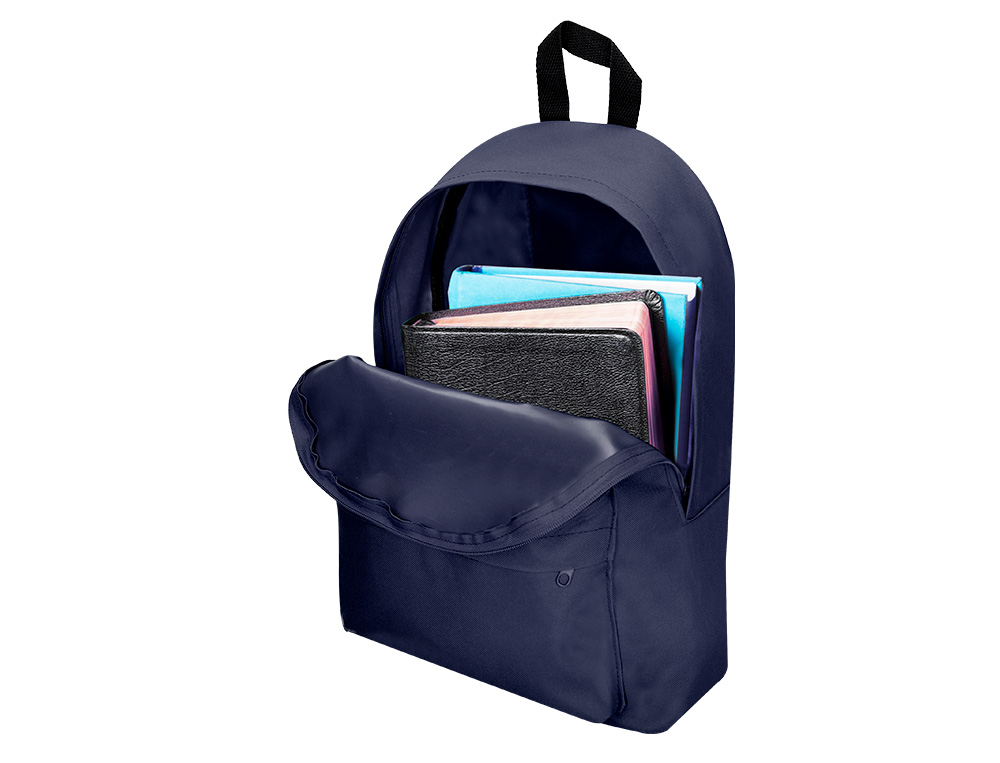 SAC A DOS LIDERPAPEL 1 COMPARTIMENT 40X12,5X30 CM    COLORIS BLEU MARINE