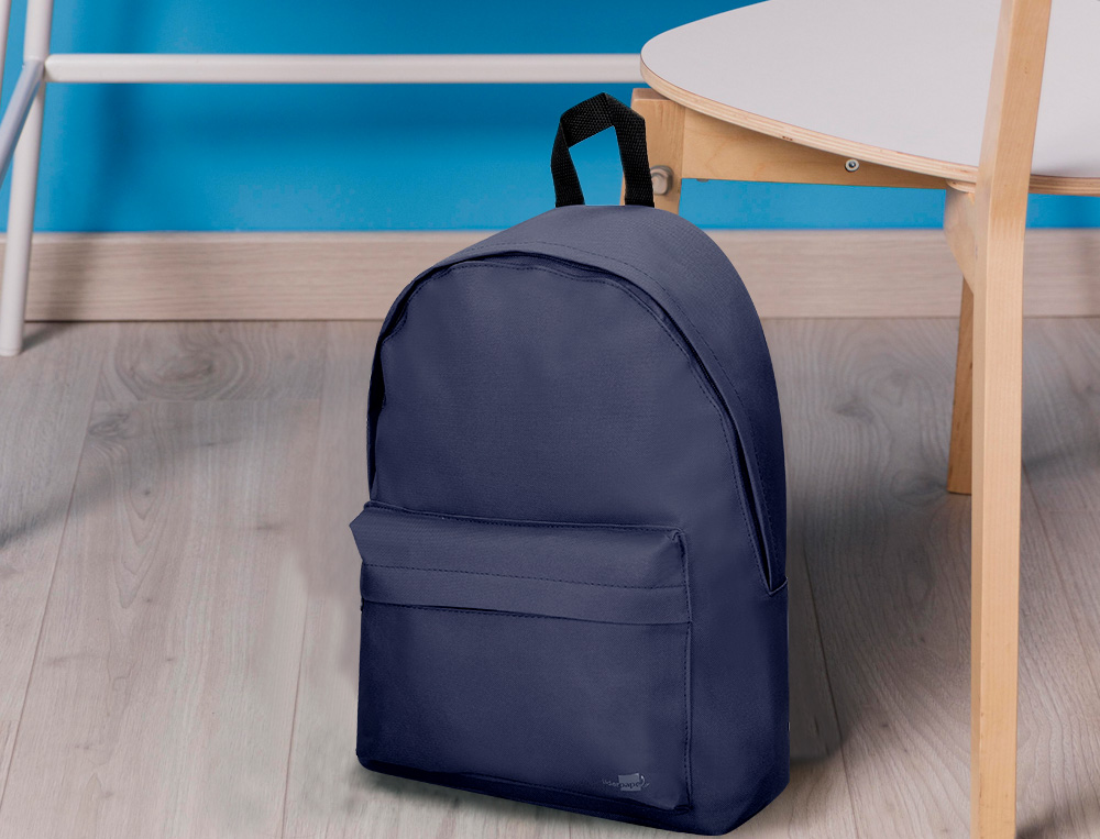 SAC A DOS LIDERPAPEL 1 COMPARTIMENT 40X12,5X30 CM    COLORIS BLEU MARINE