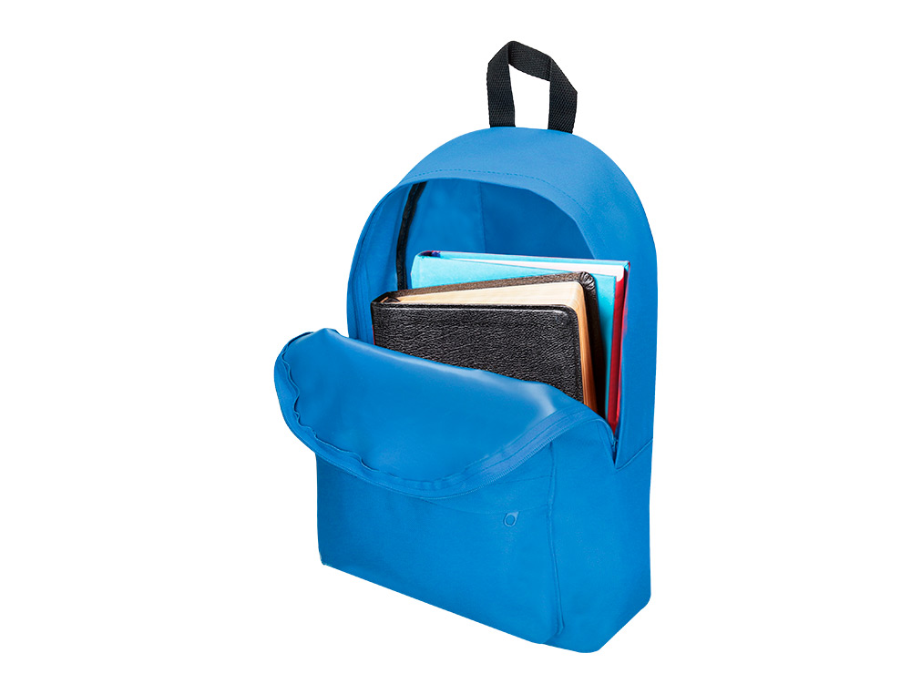 SAC A DOS LIDERPAPEL 1 COMPARTIMENT 40X12,5X30CM     COLORIS BLEU AZUR